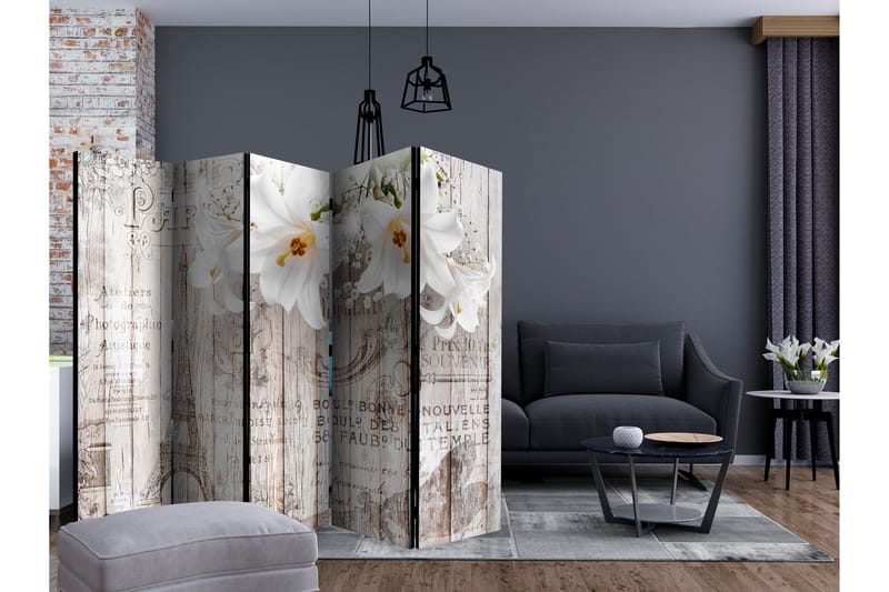 Rumsavdelare - Parisian Lilies II 225x172 - Artgeist sp. z o. o. - Inredning & dekor - Dekor & inredningsdetaljer - Rumsavdelare