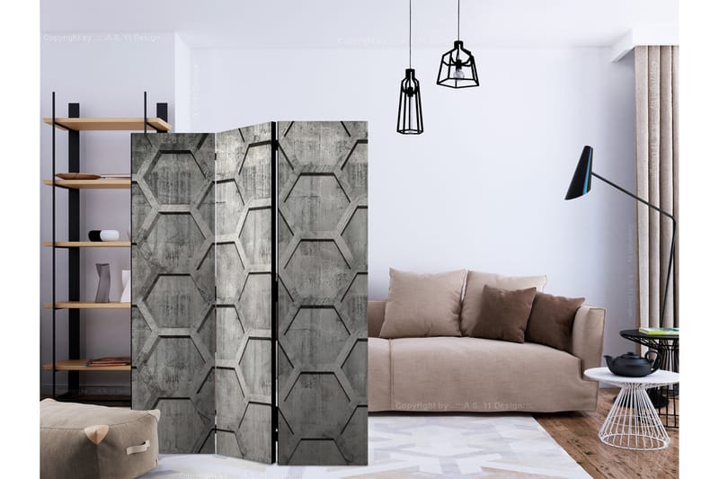 Rumsavdelare - Platinum cubes 135x172 - Artgeist sp. z o. o. - Inredning & dekor - Dekor & inredningsdetaljer - Rumsavdelare