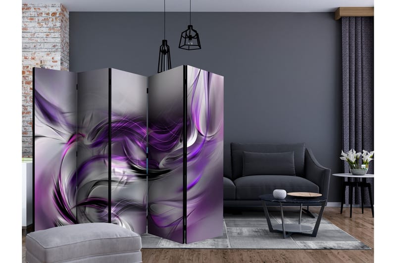 Rumsavdelare - Purple Swirls II II 225x172 - Artgeist sp. z o. o. - Inredning & dekor - Dekor & inredningsdetaljer - Rumsavdelare