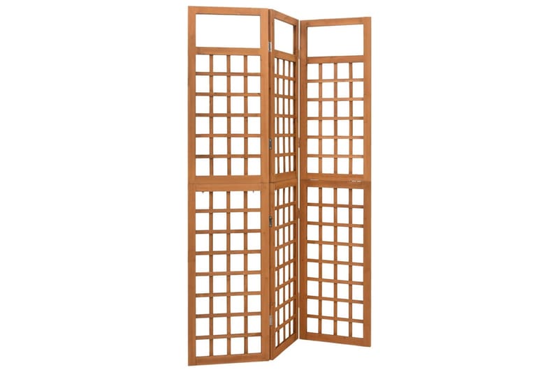 Rumsavdelare/Spaljé 3 paneler massiv gran 121x180,5 cm - Brun - Inredning & dekor - Dekor & inredningsdetaljer - Rumsavdelare