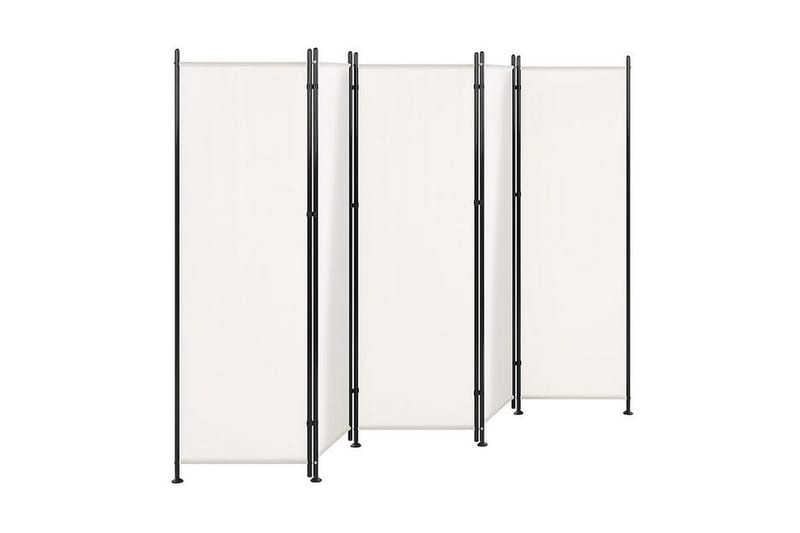 Skärmvägg 5 paneler 270 x 170 cm vit NARNI - Vit - Inredning & dekor - Dekor & inredningsdetaljer - Rumsavdelare