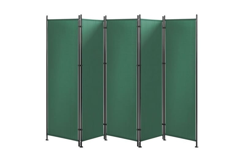 Skärmvägg 5 paneler 270 x 170 cm grön NARNI - Grön - Inredning & dekor - Dekor & inredningsdetaljer - Rumsavdelare