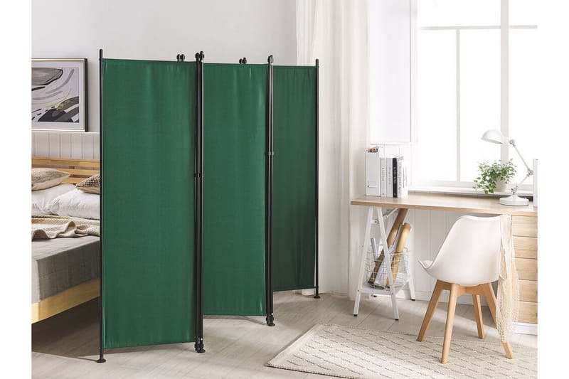 Skärmvägg 5 paneler 270 x 170 cm grön NARNI - Grön - Inredning & dekor - Dekor & inredningsdetaljer - Rumsavdelare