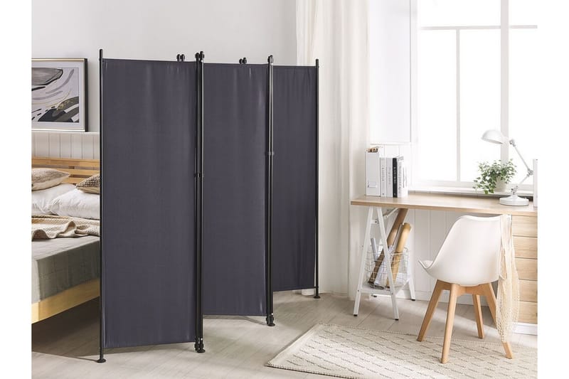 Skärmvägg 5 paneler 270 x 170 cm grå NARNI - Grå - Inredning & dekor - Dekor & inredningsdetaljer - Rumsavdelare