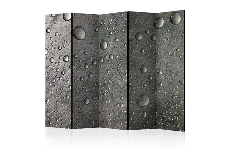 STEEL SURFACE WITH WATER DROPS Rumsavdelare 225x172 cm - Artgeist sp. z o. o. - Inredning & dekor - Dekor & inredningsdetaljer - Rumsavdelare