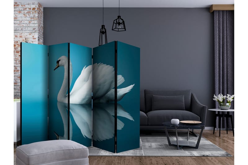 SWAN REFLECTION Rumsavdelare 225x172 cm - Artgeist sp. z o. o. - Inredning & dekor - Dekor & inredningsdetaljer - Rumsavdelare