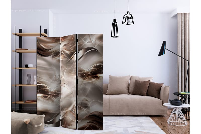 UMBER WAVES Rumsavdelare 135x172 cm - Artgeist sp. z o. o. - Inredning & dekor - Dekor & inredningsdetaljer - Rumsavdelare