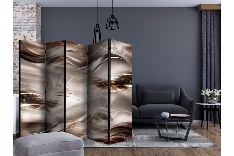 UMBER WAVES Rumsavdelare 225x172 cm - Artgeist sp. z o. o. - Inredning & dekor - Dekor & inredningsdetaljer - Rumsavdelare