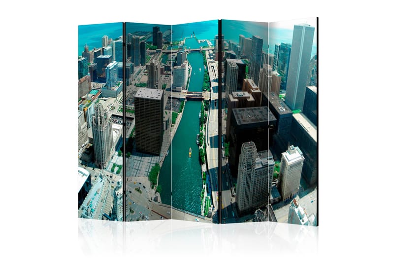 URBAN ARCHITECTURE OF CHICAGO Rumsavdelare 225x172 cm - Artgeist sp. z o. o. - Inredning & dekor - Dekor & inredningsdetaljer - Rumsavdelare