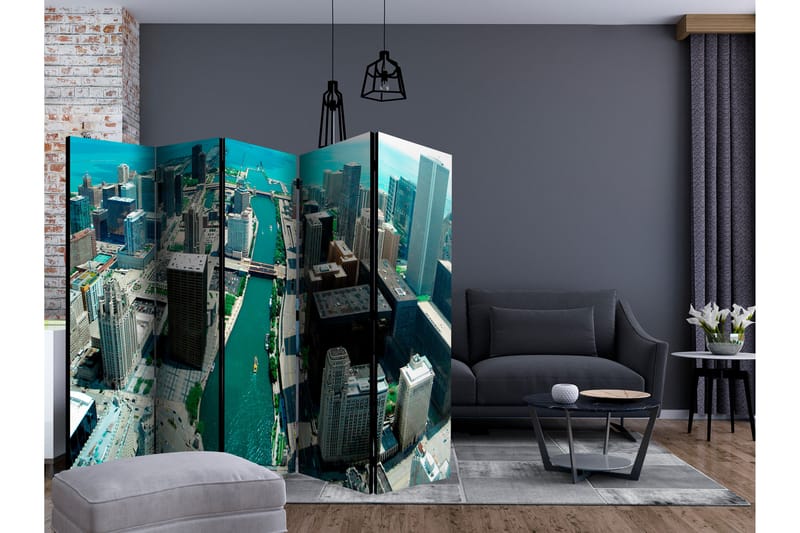 URBAN ARCHITECTURE OF CHICAGO Rumsavdelare 225x172 cm - Artgeist sp. z o. o. - Inredning & dekor - Dekor & inredningsdetaljer - Rumsavdelare