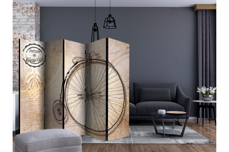 VINTAGE BICYCLES SEPIA Rumsavdelare 225x172 cm - Artgeist sp. z o. o. - Inredning & dekor - Dekor & inredningsdetaljer - Rumsavdelare