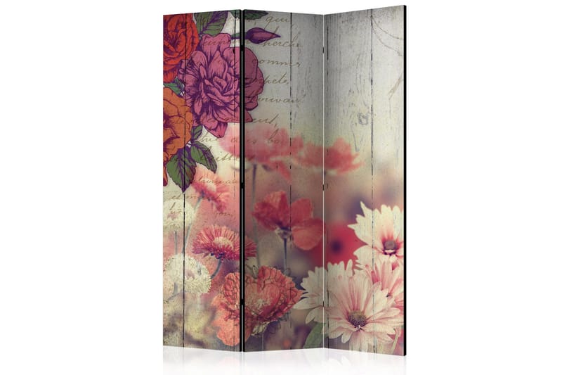 Rumsavdelare - Vintage Flowers 135x172, Artgeist sp. z o. o.