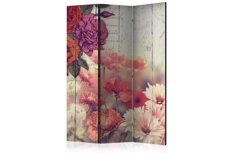 VINTAGE FLOWERS Rumsavdelare 135x172 cm - Artgeist sp. z o. o. - Inredning & dekor - Dekor & inredningsdetaljer - Rumsavdelare
