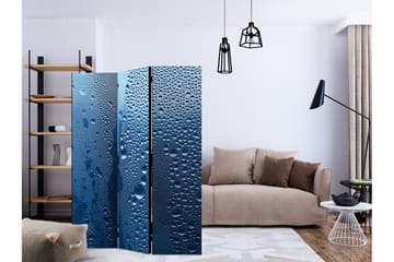Rumsavdelare - Water drops on blue glass 135x172 - Artgeist sp. z o. o. - Inredning & dekor - Dekor & inredningsdetaljer - Rumsavdelare