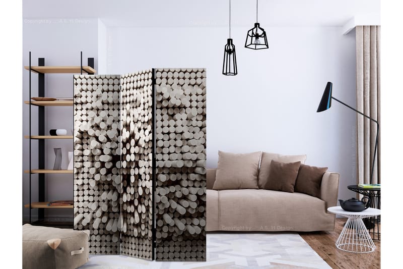 WHITE FORTRESS Rumsavdelare 135x172 cm - Artgeist sp. z o. o. - Inredning & dekor - Dekor & inredningsdetaljer - Rumsavdelare