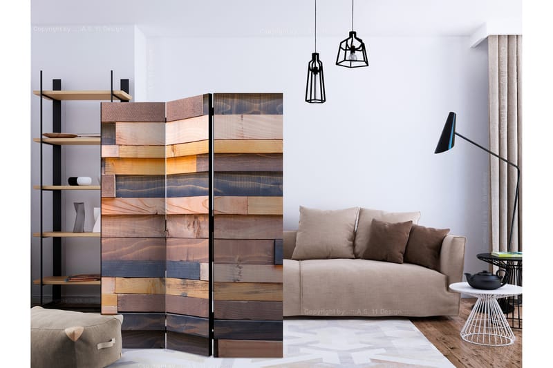 WOODEN CASTLE Rumsavdelare 135x172 cm - Artgeist sp. z o. o. - Inredning & dekor - Dekor & inredningsdetaljer - Rumsavdelare
