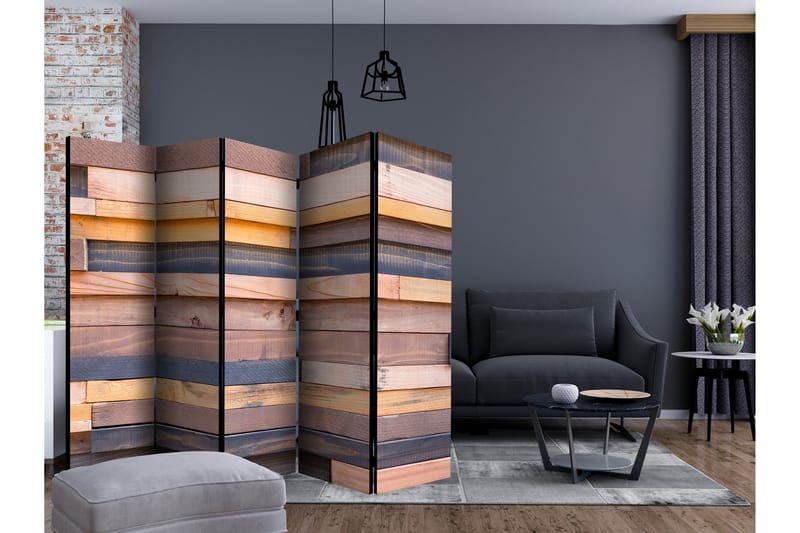 WOODEN CASTLE Rumsavdelare 225x172 cm - Artgeist sp. z o. o. - Inredning & dekor - Dekor & inredningsdetaljer - Rumsavdelare