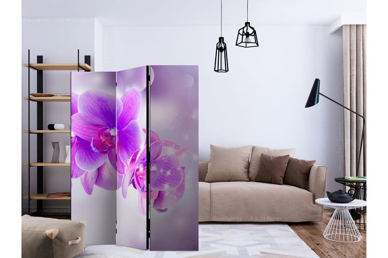 Rumsavdelare - Purple Orchids 135x172 - Artgeist sp. z o. o. - Inredning & dekor - Dekor & inredningsdetaljer - Rumsavdelare