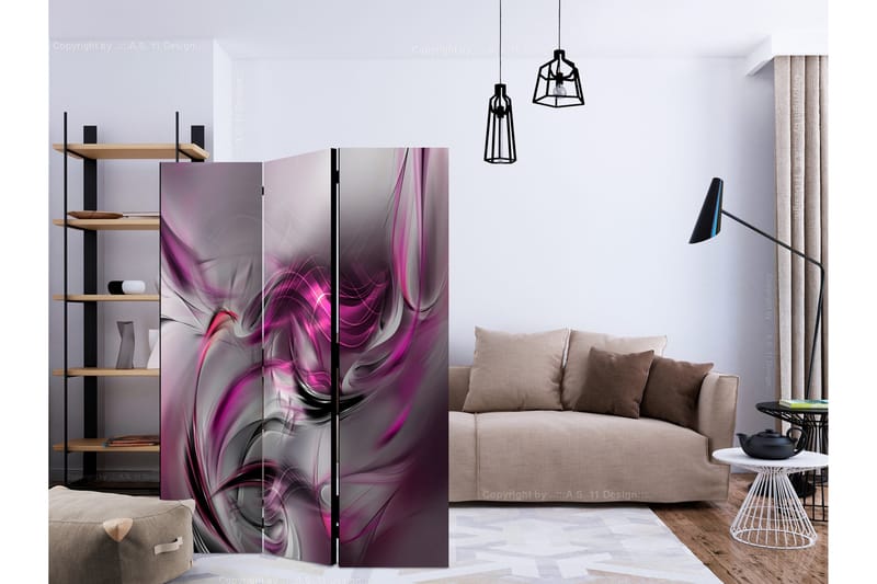 Rumsavdelare - Pink Swirls II 135x172 - Artgeist sp. z o. o. - Inredning & dekor - Dekor & inredningsdetaljer - Rumsavdelare