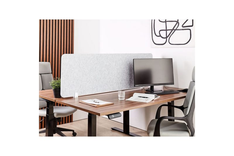 Skiljevägg för skrivbord Split Grå, 160x1x50 cm - Grå, 160x1x50 cm - Inredning & dekor - Dekor & inredningsdetaljer - Rumsavdelare