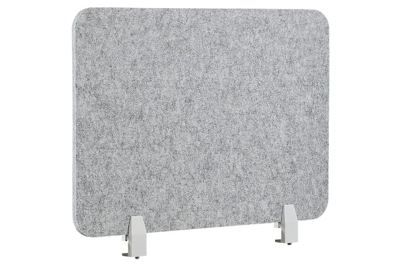 Skiljevägg för skrivbord Split Grå, 72x1x50 cm, Grå, 72x1x50 cm