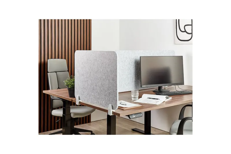 Skiljevägg för skrivbord Split Grå, 72x1x50 cm - Grå, 72x1x50 cm - Inredning & dekor - Dekor & inredningsdetaljer - Rumsavdelare