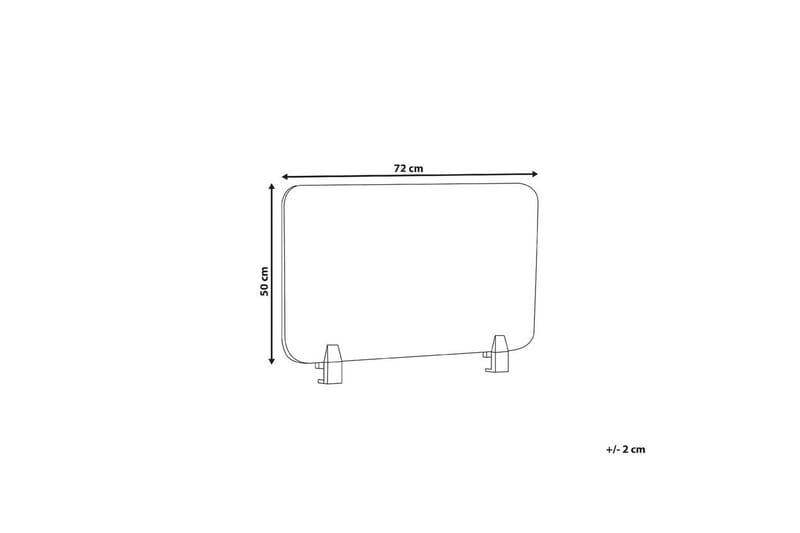 Skiljevägg för skrivbord Split Grå, 72x1x50 cm - Grå, 72x1x50 cm - Inredning & dekor - Dekor & inredningsdetaljer - Rumsavdelare