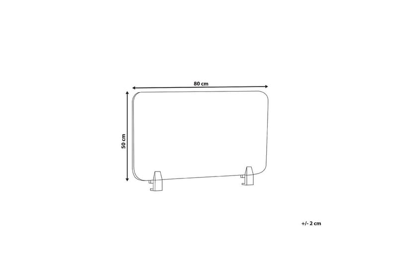 Skiljevägg för skrivbord Split Grå, 80x1x50 cm - Grå, 80x1x50 cm - Inredning & dekor - Dekor & inredningsdetaljer - Rumsavdelare