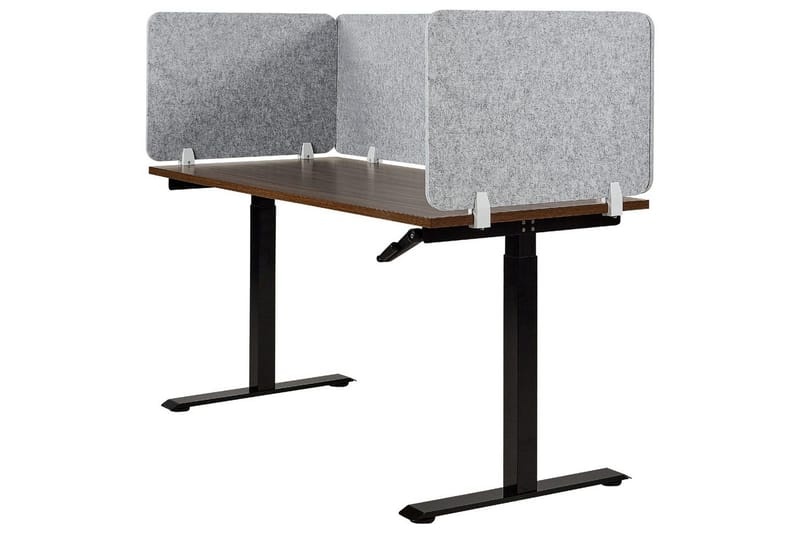 Skiljevägg för skrivbord Split Grå, 80x1x50 cm - Grå, 80x1x50 cm - Inredning & dekor - Dekor & inredningsdetaljer - Rumsavdelare