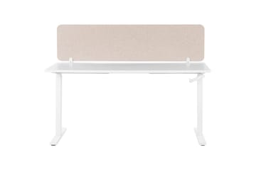 Skiljevägg för skrivbord Wally Beige, 160x2x40 cm - Beige, 160x2x40 cm - Inredning & dekor - Dekor & inredningsdetaljer - Rumsavdelare