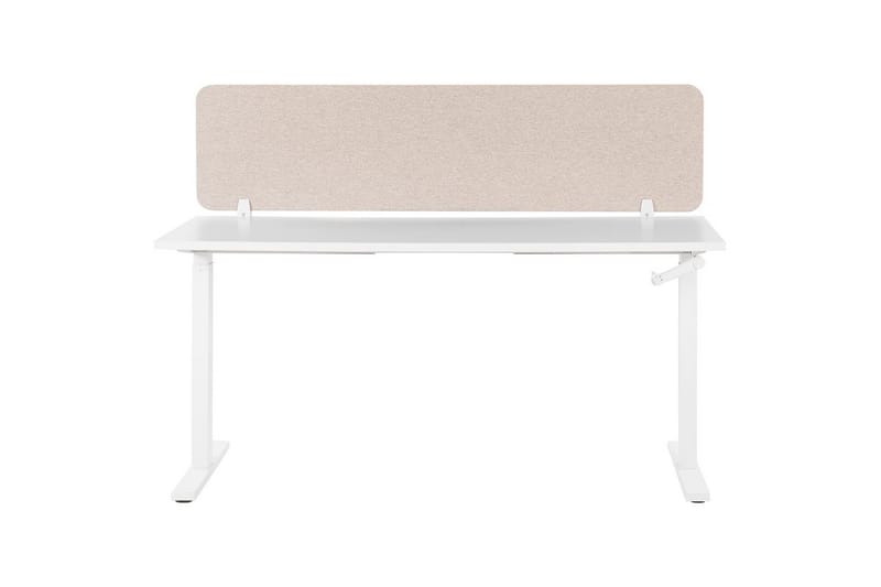 Skiljevägg för skrivbord Wally Beige, 160x2x40 cm - Beige, 160x2x40 cm - Inredning & dekor - Dekor & inredningsdetaljer - Rumsavdelare