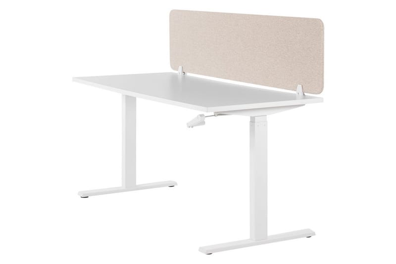 Skiljevägg för skrivbord Wally Beige, 160x2x40 cm - Beige, 160x2x40 cm - Inredning & dekor - Dekor & inredningsdetaljer - Rumsavdelare