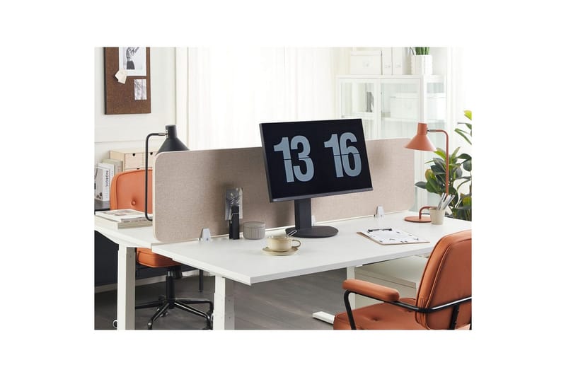 Skiljevägg för skrivbord Wally Beige, 180x2x40 cm - Beige, 180x2x40 cm - Inredning & dekor - Dekor & inredningsdetaljer - Rumsavdelare