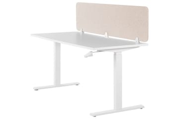 Skiljevägg för skrivbord Wally Beige, 180x2x40 cm - Beige, 180x2x40 cm - Inredning & dekor - Dekor & inredningsdetaljer - Rumsavdelare
