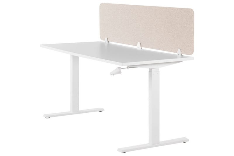 Skiljevägg för skrivbord Wally Beige, 180x2x40 cm - Beige, 180x2x40 cm - Inredning & dekor - Dekor & inredningsdetaljer - Rumsavdelare