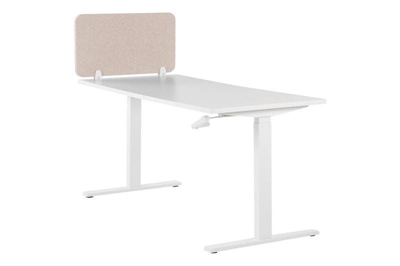 Skiljevägg för skrivbord Wally Beige, 72x2x40 cm - Beige, 72x2x40 cm - Inredning & dekor - Dekor & inredningsdetaljer - Rumsavdelare