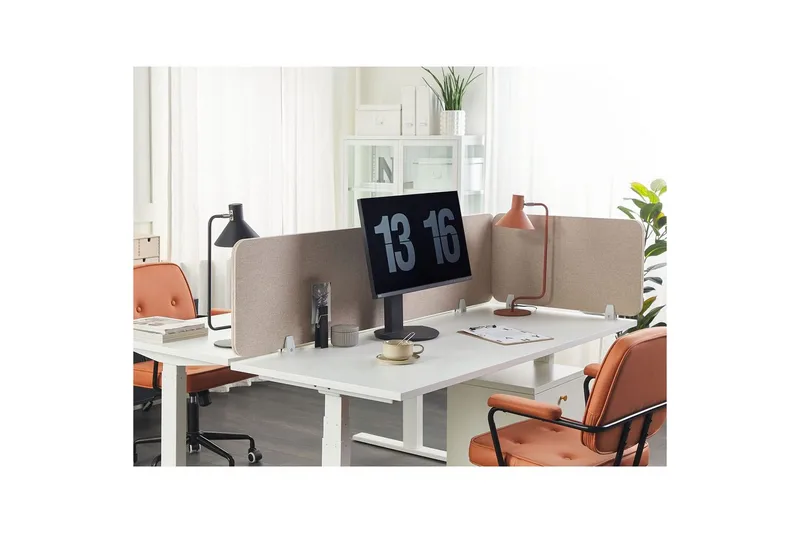 Skiljevägg för skrivbord Wally Beige, 72x2x40 cm - Beige, 72x2x40 cm - Inredning & dekor - Dekor & inredningsdetaljer - Rumsavdelare