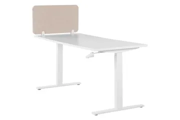 Skiljevägg för skrivbord Wally Beige, 80x2x40 cm - Beige, 80x2x40 cm - Inredning & dekor - Dekor & inredningsdetaljer - Rumsavdelare