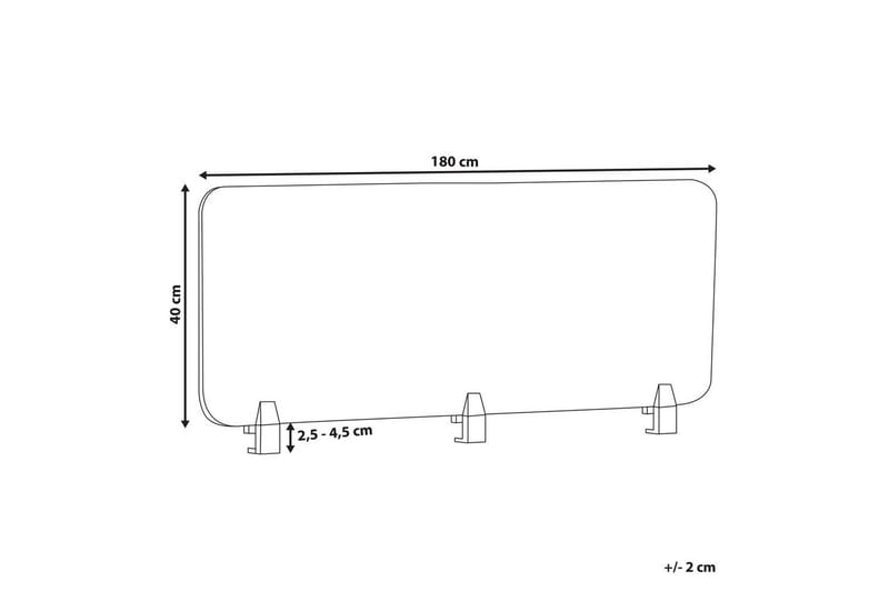 Skiljevägg för skrivbord Wally Grön, 180x2x40 cm - Grön, 180x2x40 cm - Inredning & dekor - Dekor & inredningsdetaljer - Rumsavdelare