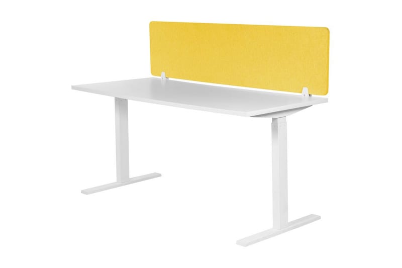 Skiljevägg för skrivbord Wally Gul, 160x2x40 cm - Gul, 160x2x40 cm - Inredning & dekor - Dekor & inredningsdetaljer - Rumsavdelare