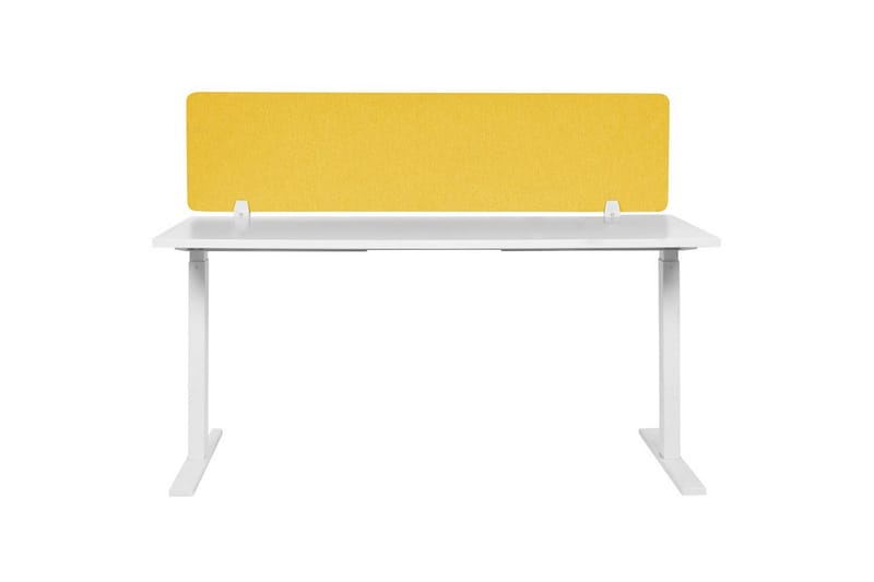 Skiljevägg för skrivbord Wally Gul, 160x2x40 cm - Gul, 160x2x40 cm - Inredning & dekor - Dekor & inredningsdetaljer - Rumsavdelare