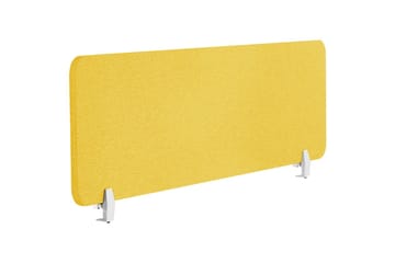Skiljevägg för skrivbord Wally Gul, 160x2x40 cm