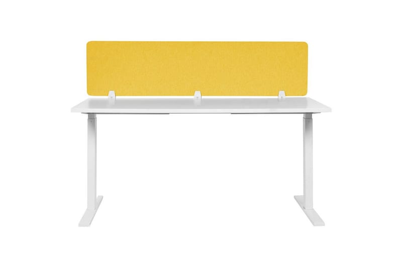 Skiljevägg för skrivbord Wally Gul, 180x2x40 cm - Gul, 180x2x40 cm - Inredning & dekor - Dekor & inredningsdetaljer - Rumsavdelare