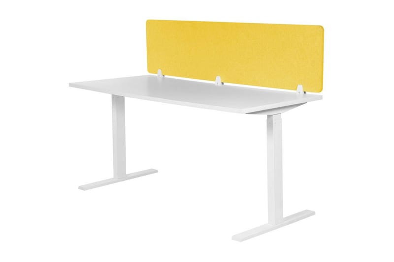 Skiljevägg för skrivbord Wally Gul, 180x2x40 cm - Gul, 180x2x40 cm - Inredning & dekor - Dekor & inredningsdetaljer - Rumsavdelare