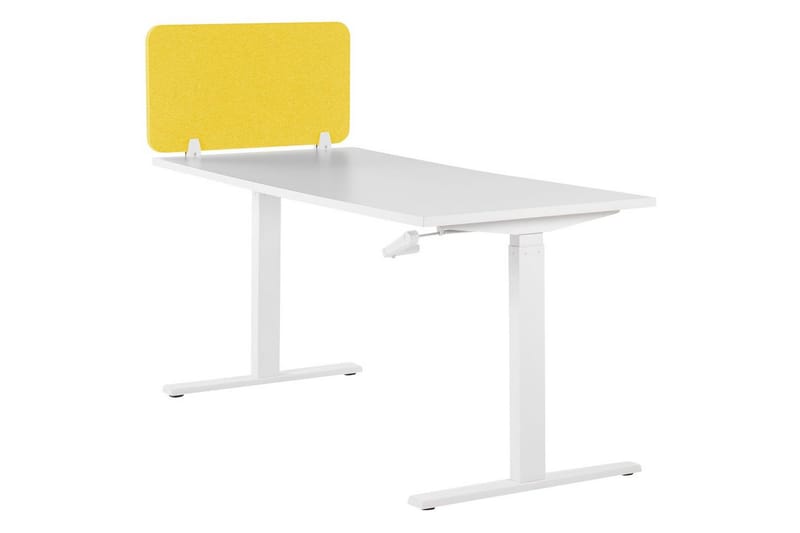Skiljevägg för skrivbord Wally Gul, 80x2x40 cm - Gul, 80x2x40 cm - Inredning & dekor - Dekor & inredningsdetaljer - Rumsavdelare
