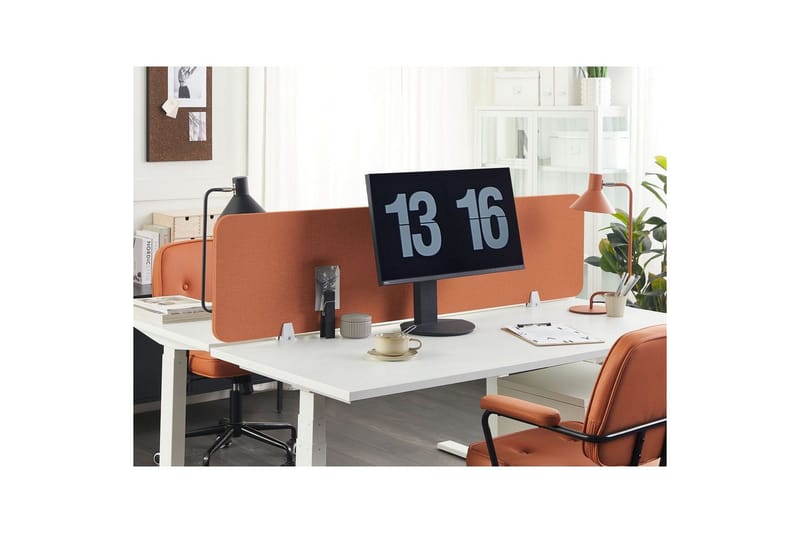 Skiljevägg för skrivbord Wally Röd, 130x2x40 cm - Röd, 130x2x40 cm - Inredning & dekor - Dekor & inredningsdetaljer - Rumsavdelare