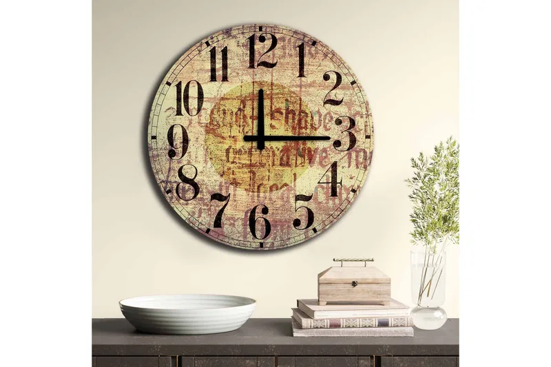 Väggdekor MDF Klocka - Inredning & dekor - Dekor & inredningsdetaljer