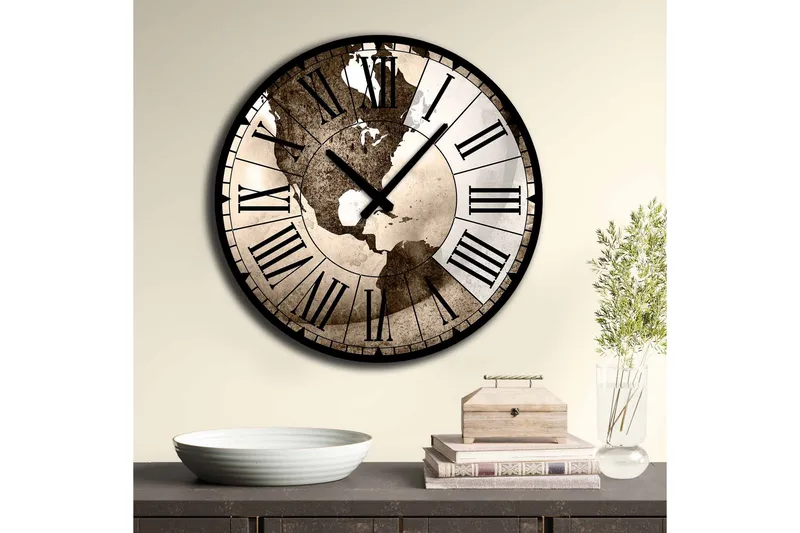 Väggdekor MDF Klocka - Inredning & dekor - Dekor & inredningsdetaljer