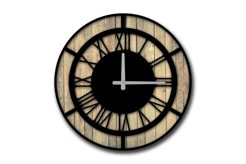 Väggdekor MDF Klocka