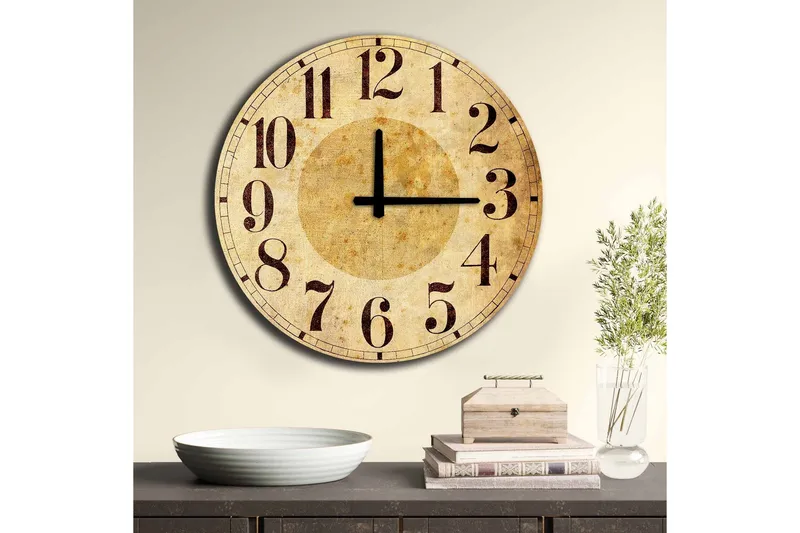 Väggdekor MDF Klocka - Inredning & dekor - Dekor & inredningsdetaljer